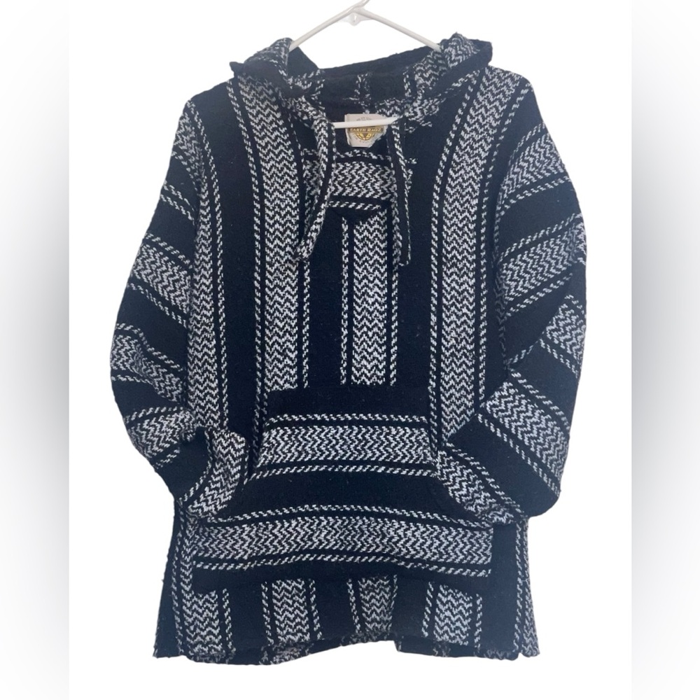 Earth Ragz unisex, Bahai Joe, eco friendly, Mexican hoodie. Size large GUC - Picture 4 of 9